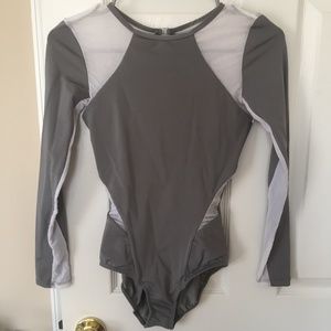Mariia Long Sleeve Mesh Leotard